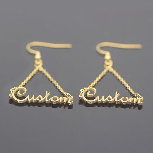 Personalized Customize Name Earrings