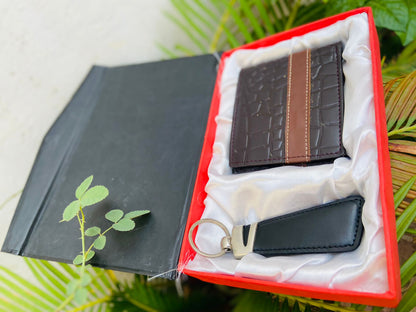 Beautiful Wallet + Keychain with Your Name on it with Beautiful Box