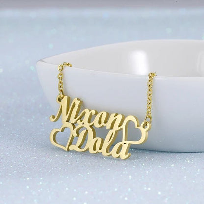 Customize Double Name Necklace