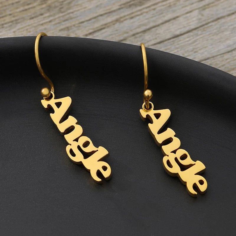 Personalized Customize Name Earrings